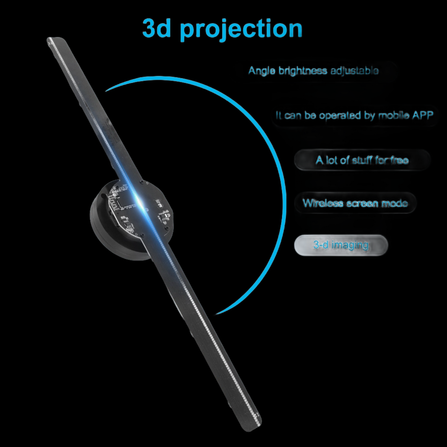 Dual Blade 3D Hologram Fan (Get 40% Off On This Model)