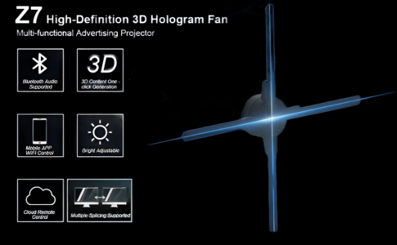 Quad Blade 3D Hologram (Get 40% Off On This Model)
